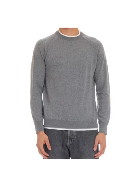 Sweter Eleventy wełniany szary