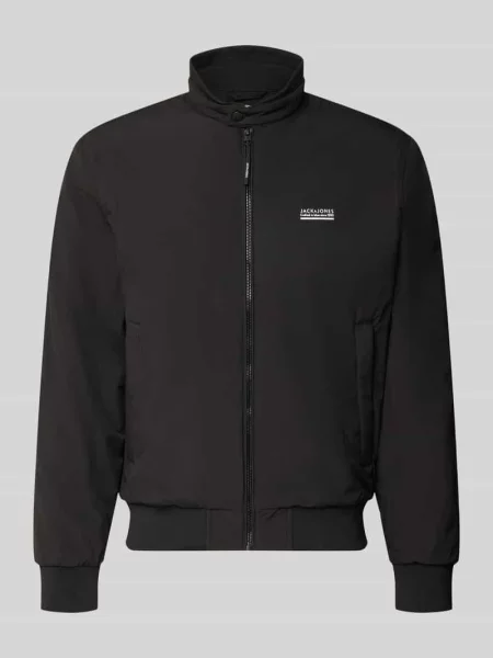 Bomberka o kroju regular fit z logo model BROOKLYN' Jack & Jones czarny