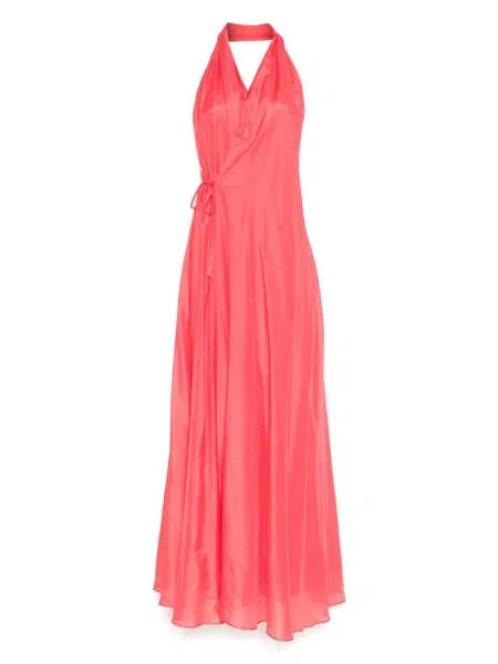 Maksi sukienka maxi Semicouture garniturowa różowa