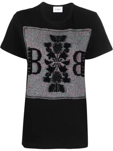 Koszulka Barrie z kaszmiru czarna