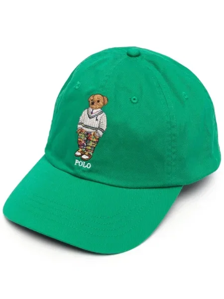 Svilena šilterica Polo Ralph Lauren s vezom karirana plava