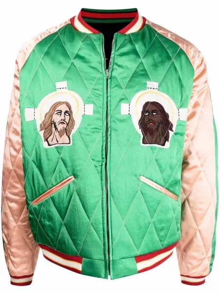 Geacă bomber Saint Mxxxxxx cu broderie verde