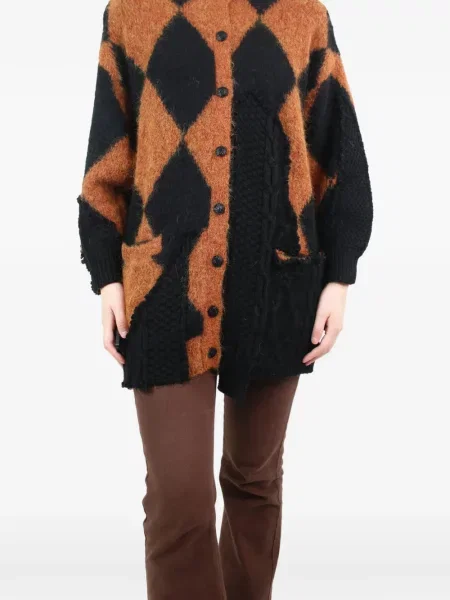 Cardigan Preen By Thornton Bregazzi cu imagine maro