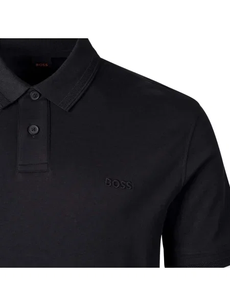 BOSS ORANGE Tenisz póló Pe_Interlock fekete