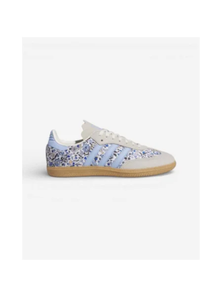 Pantofi Adidas cu model floral albastru