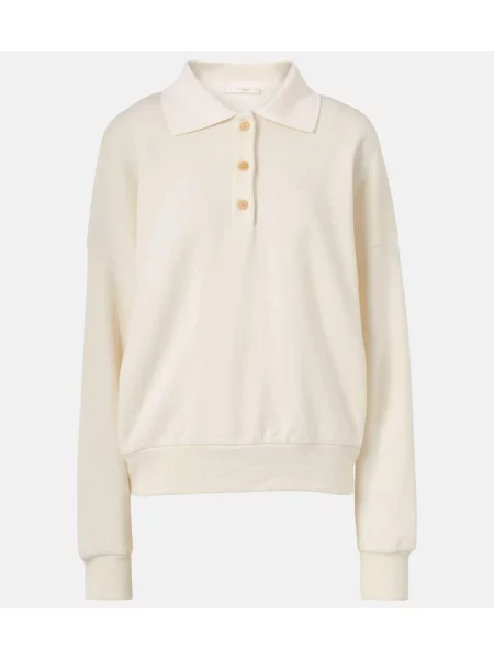 Pulover The Row din cașmir alb