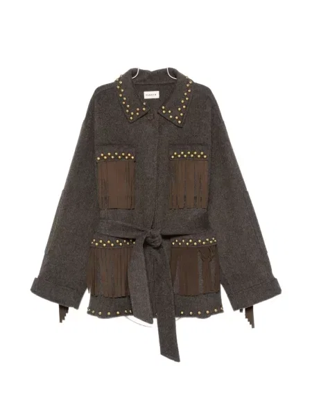 Geacă P.a.r.o.s.h. cu franjuri maro