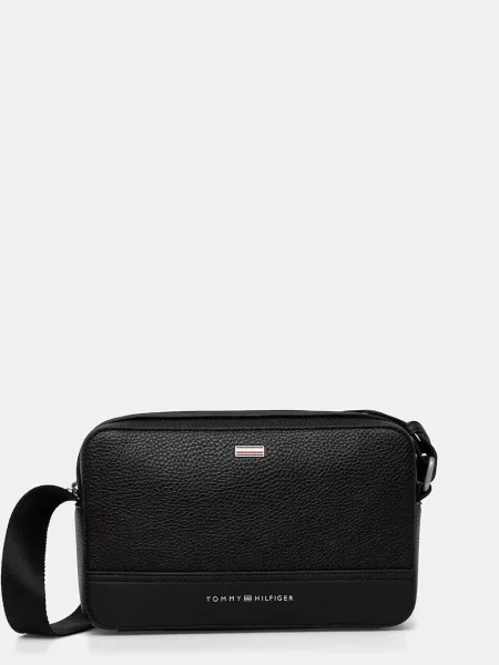 TOMMY HILFIGER Geantă de umăr CENTRAL' negru