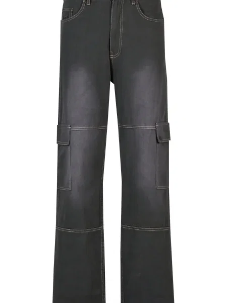 Karl Kani Pantaloni cu metalic gri