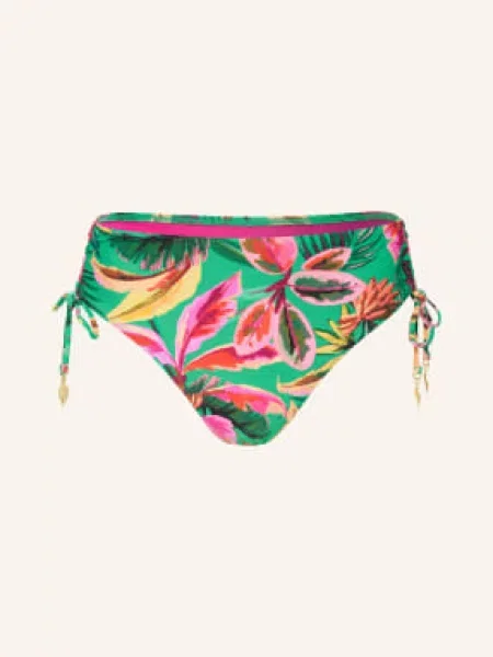 Cyell Základní Bikiny Floral Forest zelená / růžová / tmavě žlutá