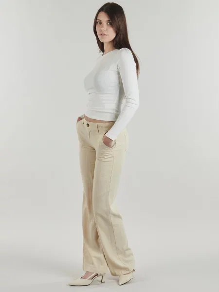 Pantaloni Freeman T.porter de in bej