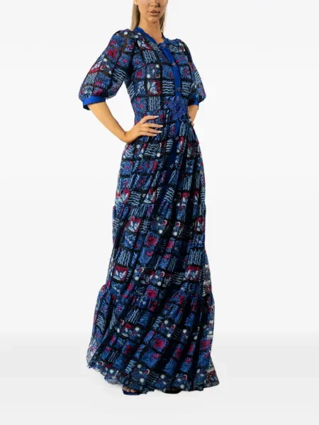 Rochie maxi Miau By Clara Rotescu albastru