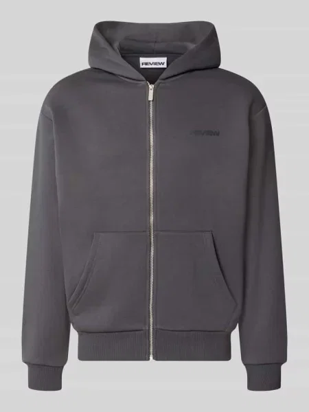 Bluza rozpinana o kroju relaxed fit z mieszanki bawełny z detalem z logo Review
