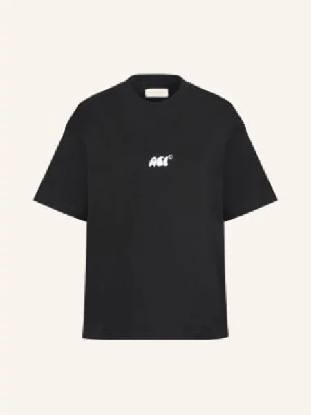 Another Cotton Lab Koszulka schwarz czarna