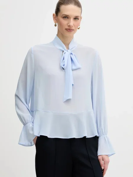 OUI bluză uni albastru