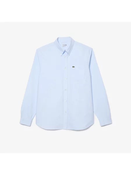 Lacoste Koszula Oxford Regular Fit niebieski