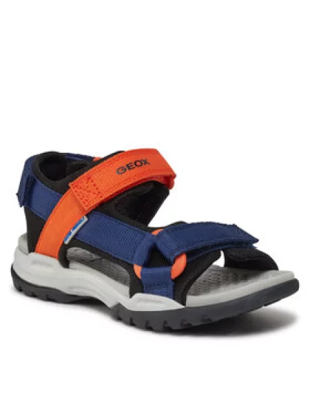 Geox Sandale J Borealis Boy S Tamnoplava