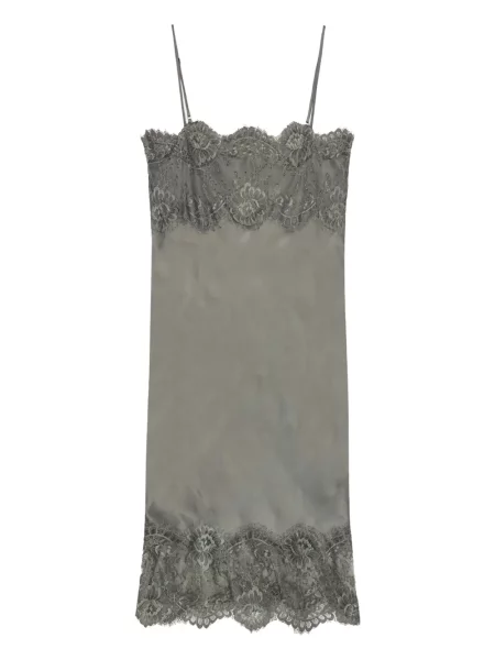 Mała sukienka mini Herskind koronkowa garniturowa szara