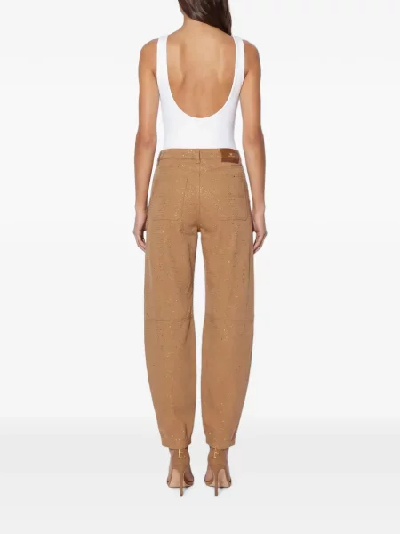 Body Elisabetta Franchi din jerseu alb