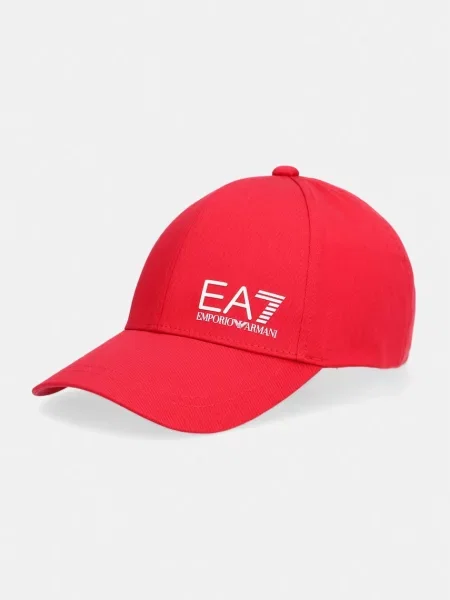 Emporio Armani kapa s šiltom rdeča