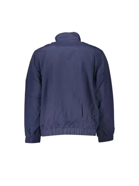 Kurtka Tommy Hilfiger z długim rękawem z logo niebieska