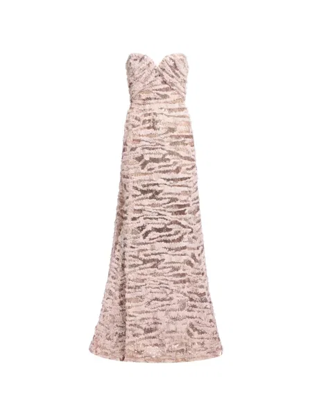 Rochie maxi Elie Saab cu paiete fără bretele