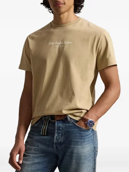 Polo Polo Ralph Lauren με αυτόγραφο ραβδωτό μεταξωτό ύφασμα κλασικό λευκό