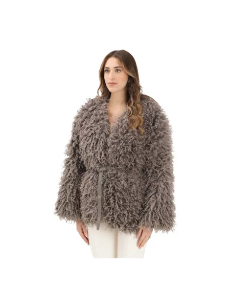 Kurtka skórzana Only szara