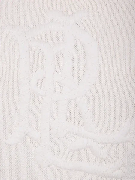 Pulover Lauren Ralph Lauren cu broderie alb