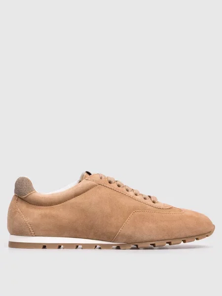 Замшеві кросівки з логотипом Doucal's коричневі