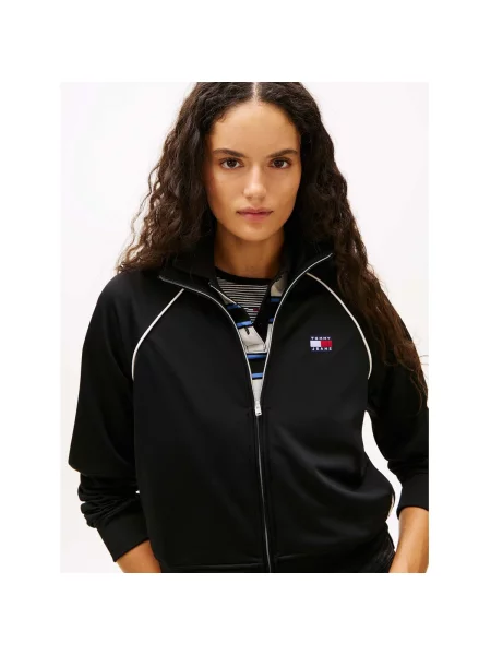 Tommy Jeans bluză negru