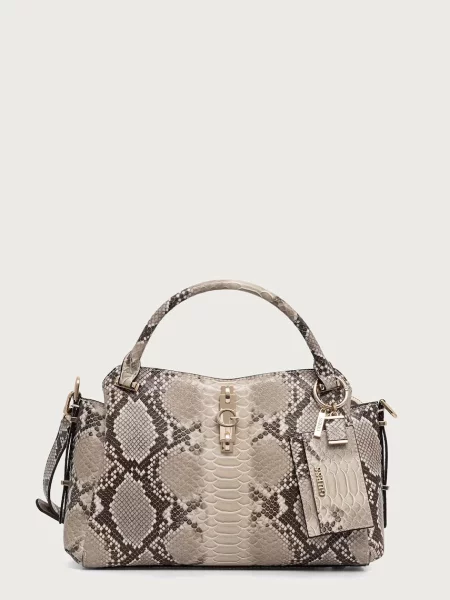 Guess geantă crossbody pentru femei cu imitație de piele YVONNE bej