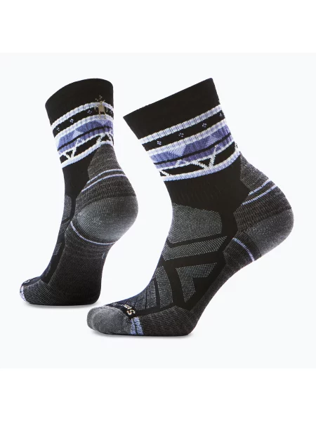 Skarpety Smartwool Hike Light Cushion Zig Zag Valley Mid Crew black czarne