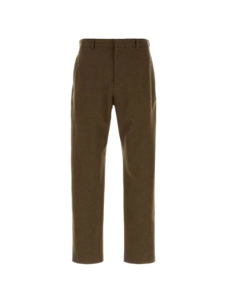 Cu centură pantaloni Jil Sander maro