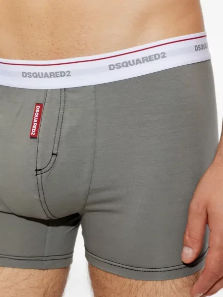 Boxeri Dsquared2 cu autograf gri