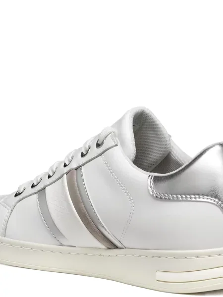 Sneakerși Geox din piele alb