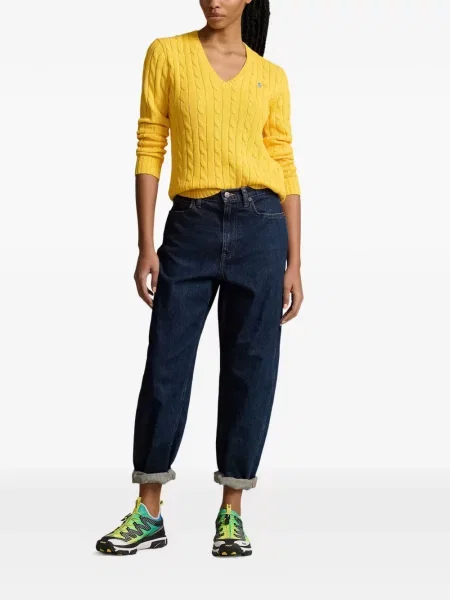 Cu centură curea Polo Ralph Lauren tricotate cu dungi albastru