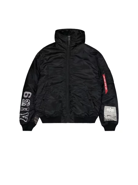 ALPHA INDUSTRIES Geacă de primăvară-toamnă gri grafit / gri deschis negru