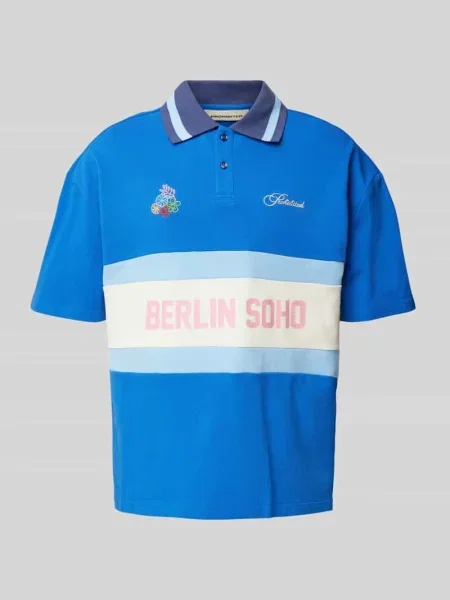 Koszulka polo o kroju regular fit z nadrukiem z logo Prohibited