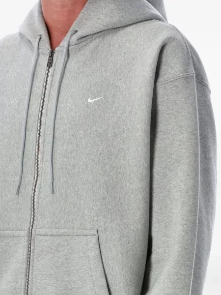 Pulover Nike cu decolteu rotund lung de catifea cord negru