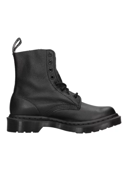 Dr. Martens workery skórzane Pascal MONO na płaskim czarny