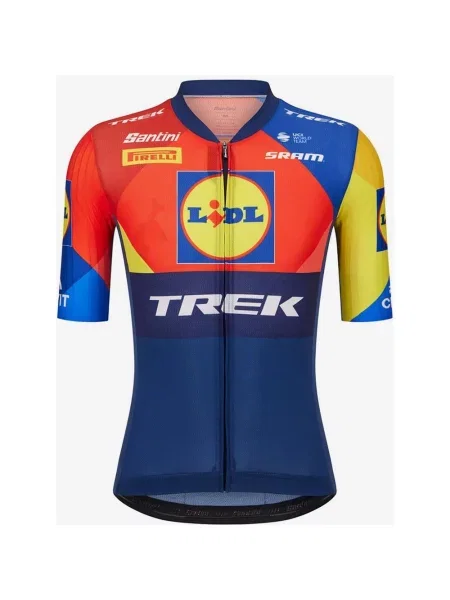 Koszulka rowerowa Lidl-Trek Team Aero krótki rękaw XS niebieska