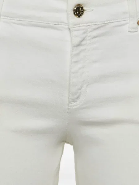 Blugi Versace Jeans Couture cu tepi alb