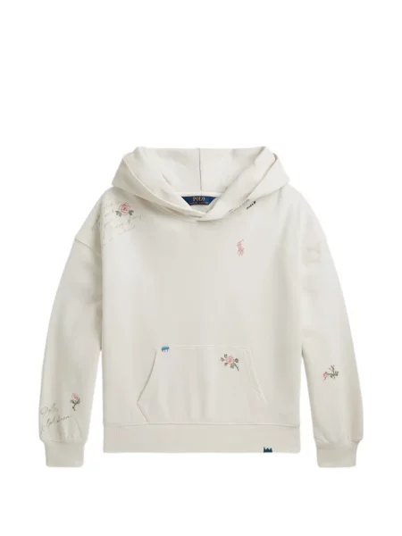Bluza z kapturem dziecięca Polo Ralph Lauren biała