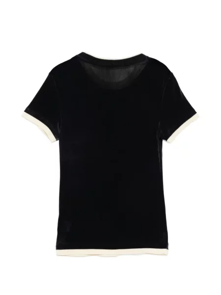 Tricou Jnby de catifea albastru