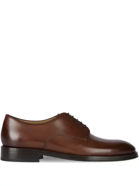 Pantofi derby Paul Smith cu șireturi din piele maro