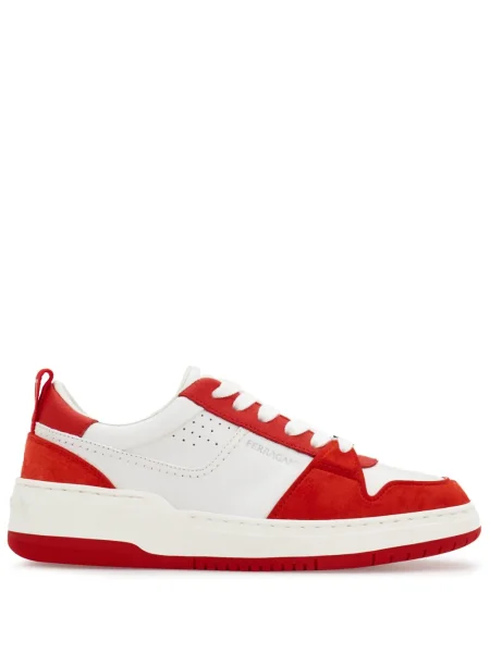 Sneakerși Ferragamo din piele roșu