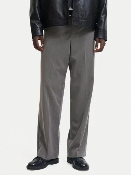Jack & Jones Pantaloni chino Bill Wide Leg gri