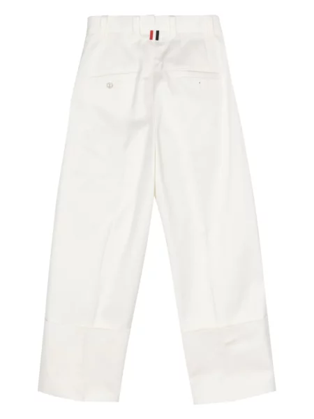 Kūginis kelnės Thom Browne balta