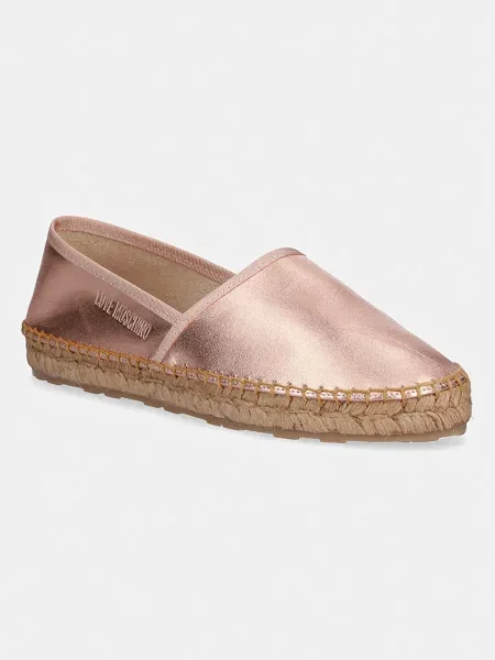 Love Moschino női bőr espadrilles rózsaszín